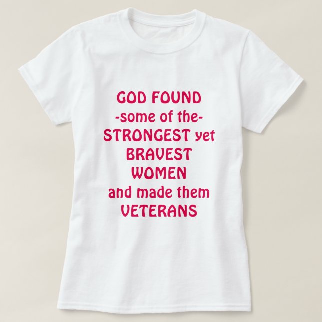 SheServed ha på sig hon stridkängor för! Tee (Design framsida)