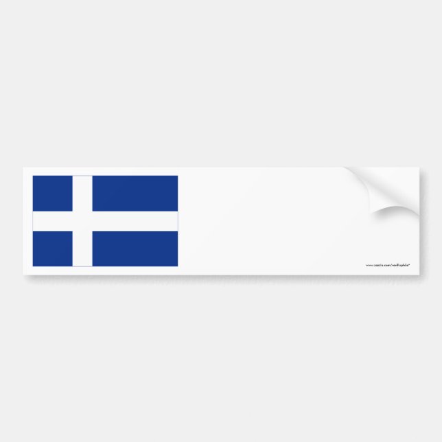 Shetland flagga bildekal (Framsidan)