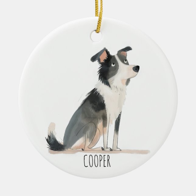 Shetland Julgransprydnad Keramik (Framsidan)