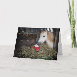 Shetland ponnyjul helgkort