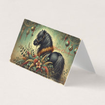 Shetland Pony-julkort