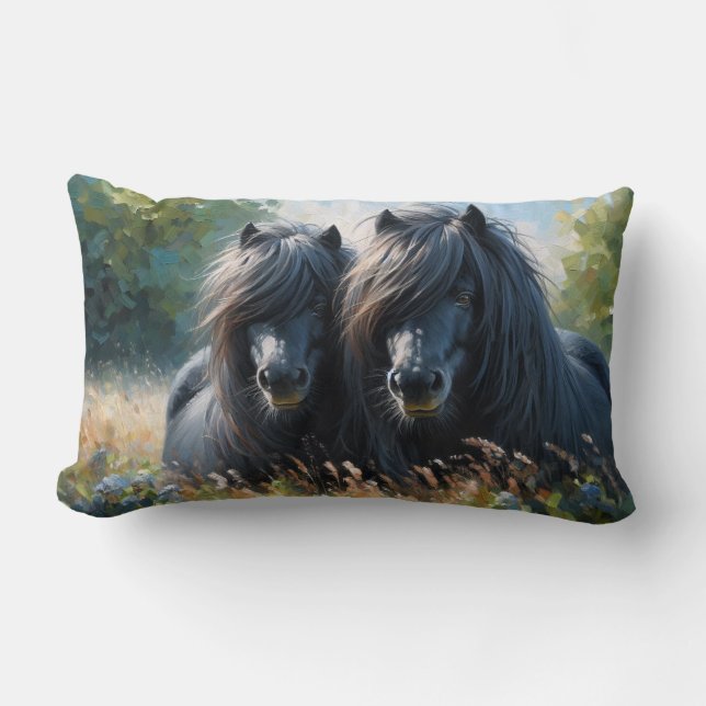 Shetland Pony Lumbar Cushion Lumbarkudde (Framsida)
