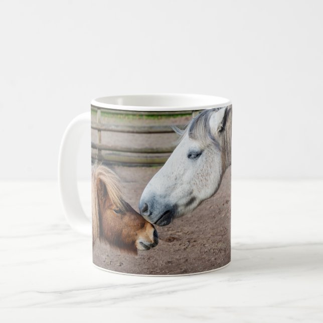 Shetland Pony och Highland Pony Mugg (Framsida vänster)