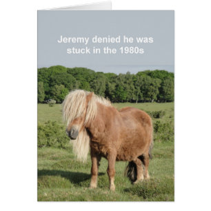 Shetland ponykort hälsningskort