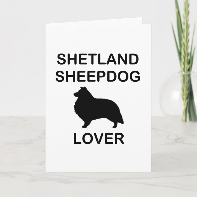 Shetland Sheepdog Älskare Kort (Framsida)