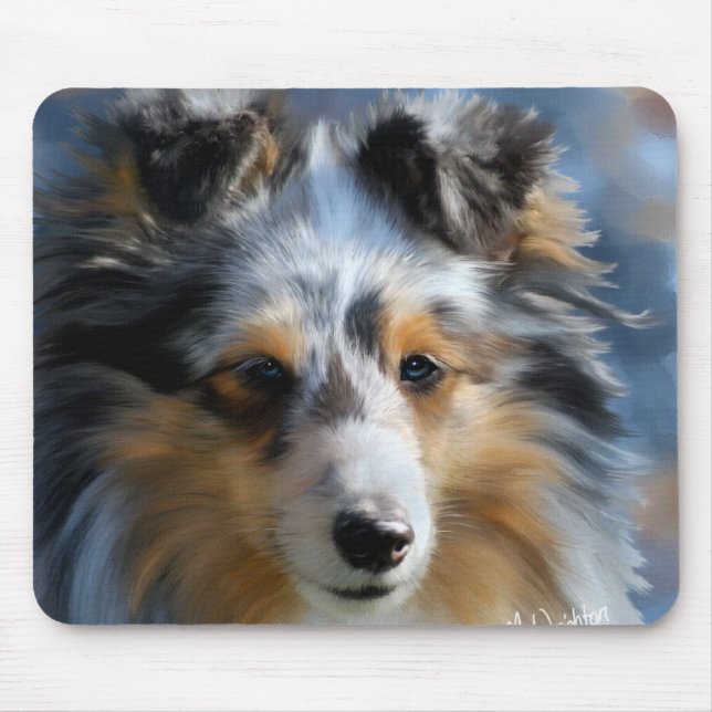 Shetland Sheepdog Art Musmatta (Framsidan)