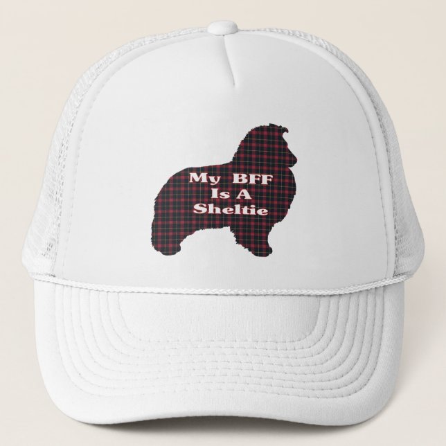 Shetland Sheepdog BFF Hat Truckerkeps (Framsida)