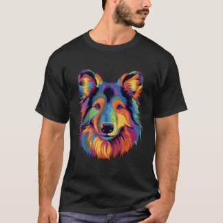 Shetland Sheepdog Coloful Mini Colie Sheltie T Shirt