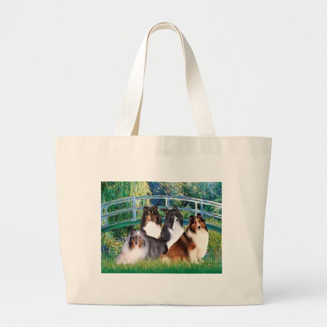 Shetland Sheepdog (fyra) - Bro Jumbo Tygkasse (Framsidan)