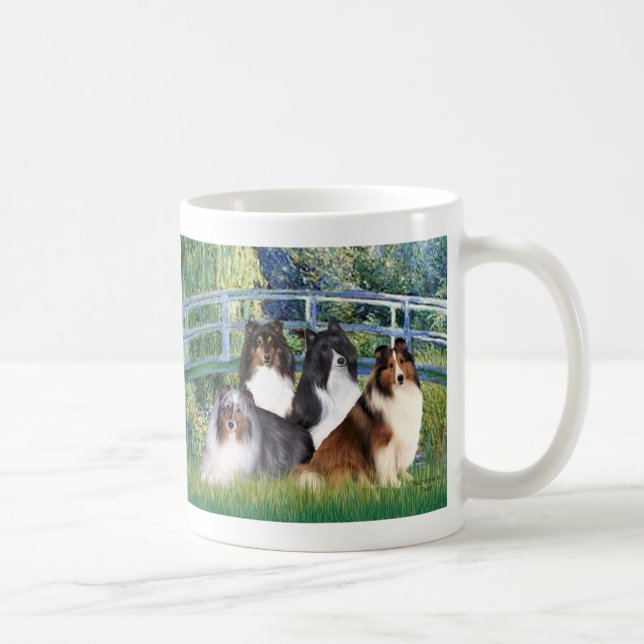 Shetland Sheepdog (fyra) - Bro Kaffemugg (Höger)