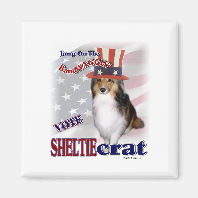SHETLAND SHEEPDOG Gifts Magnet (Framsidan)