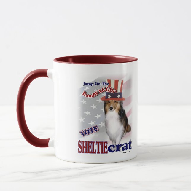 SHETLAND SHEEPDOG Gifts Mugg (Vänster)