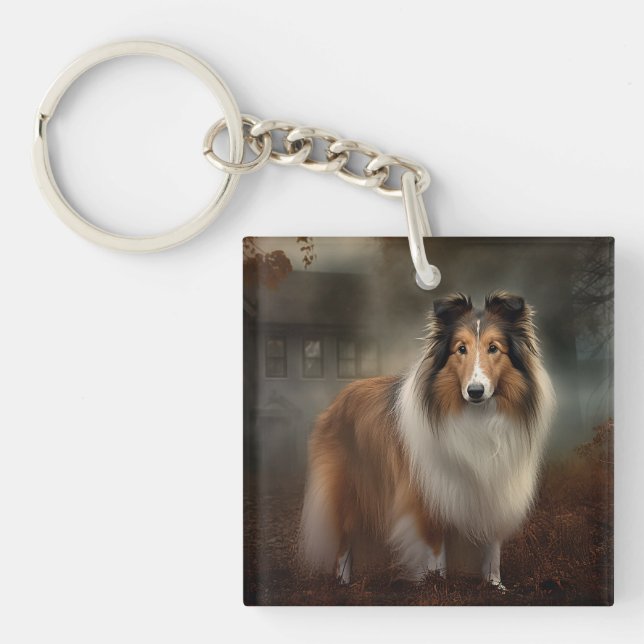 Shetland Sheepdog Halloween Scary (Framsidan)