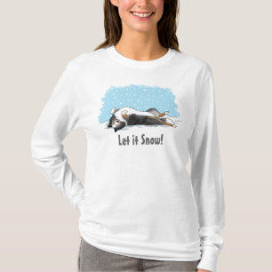 Shetland Sheepdog Helgdag Snö Hund Sheltie Älskare T Shirt