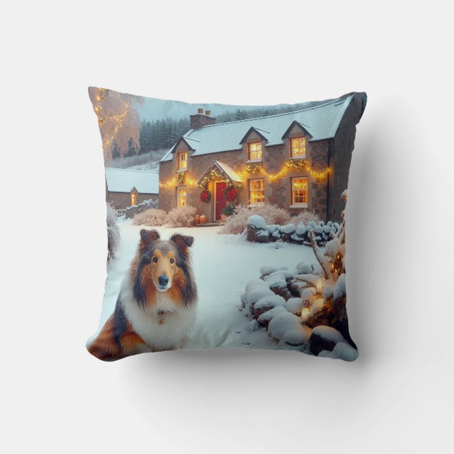 Shetland Sheepdog Holiday  Kudde (Framsida)