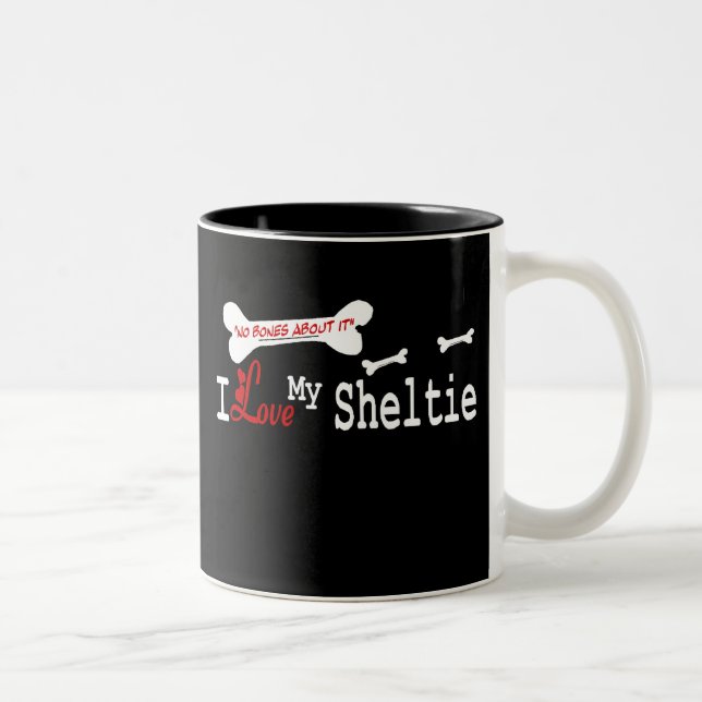 Shetland Sheepdog (I Kärlek) Mugg (Höger)