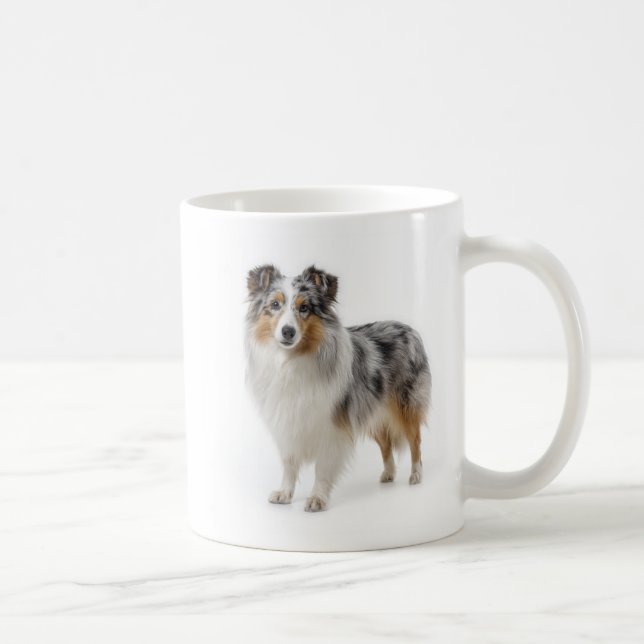 Shetland Sheepdog Intelligens och Lojalitet Kaffemugg (Höger)