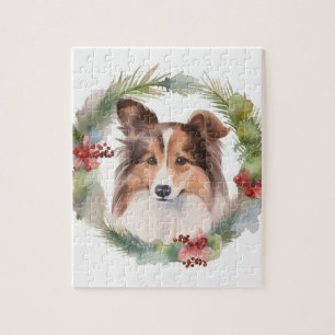 Shetland Sheepdog jul God Valp Pussel