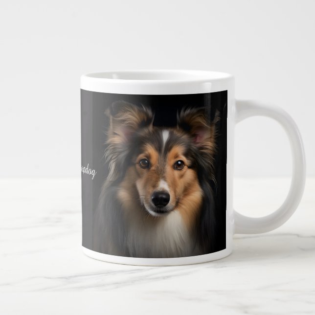 Shetland Sheepdog Jumbo Mugg (Höger)