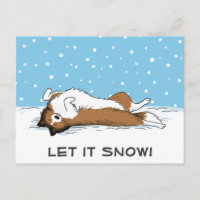 Shetland Sheepdog Låt det snöa Sheltie Hund Helgda