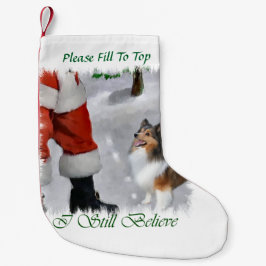 Shetland Sheepdog Liten Julstrumpa