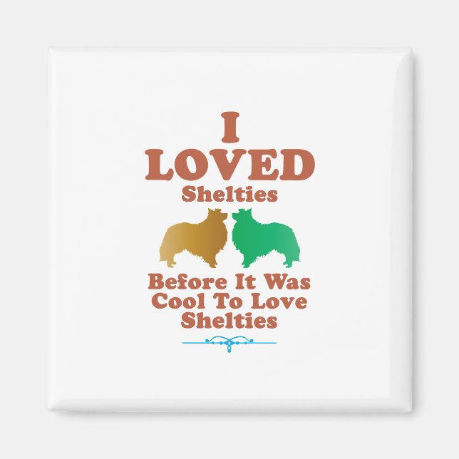 Shetland Sheepdog Magnet (Framsidan)