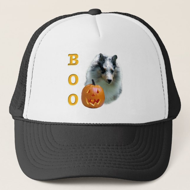 Shetland Sheepdog (merle) Boo Truckerkeps (Framsida)