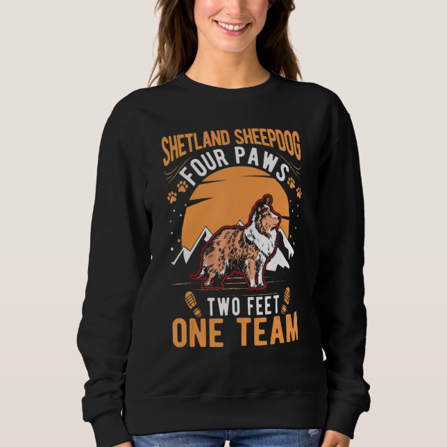 Shetland Sheepdog Mini Collie Sheltie T Shirt (Framsida)