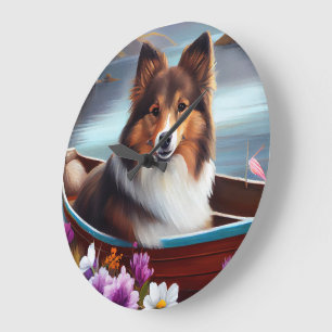 Shetland Sheepdog på en Paddle: En grekisk Äventyr Stor Klocka