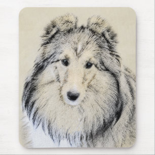 Shetland Sheepdog Painting - Cute Original Hund Ar Musmatta