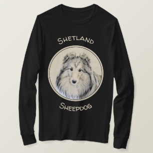 Shetland Sheepdog Painting - Cute Original Hund Ar T Shirt