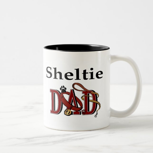 Shetland Sheepdog Pappa Mugg (Höger)