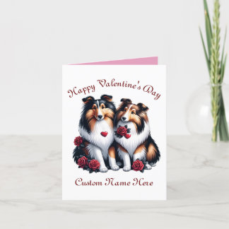 Shetland Sheepdog par Valentindagen Gift Hund Helgkort