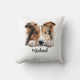 Shetland Sheepdog Peeking Hundar Subliceringspaket Kudde