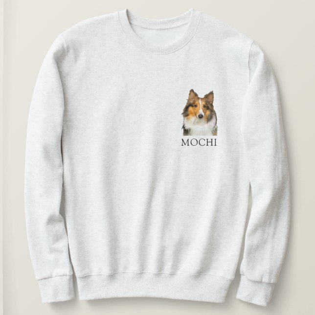 Shetland Sheepdog Personlig Hand Teckning T Shirt (Design framsida)