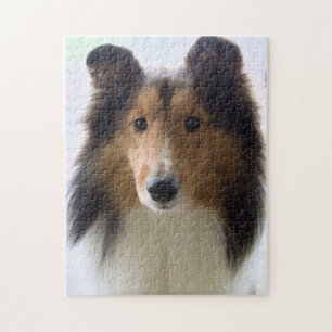 Shetland Sheepdog Photo Jigszle Puzzle Pussel