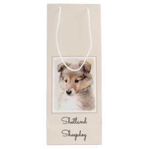 Shetland Sheepdog Puppy Painting Original Hund Art