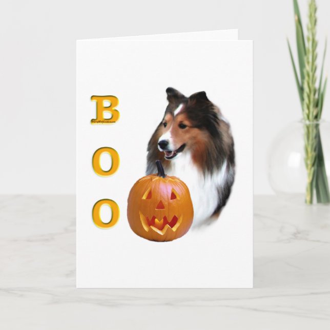 Shetland Sheepdog (sable) Boo Kort (Framsida)