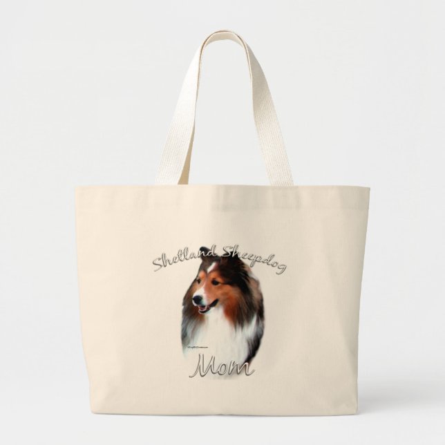 Shetland Sheepdog (sable) Mamma 2 Jumbo Tygkasse (Framsidan)