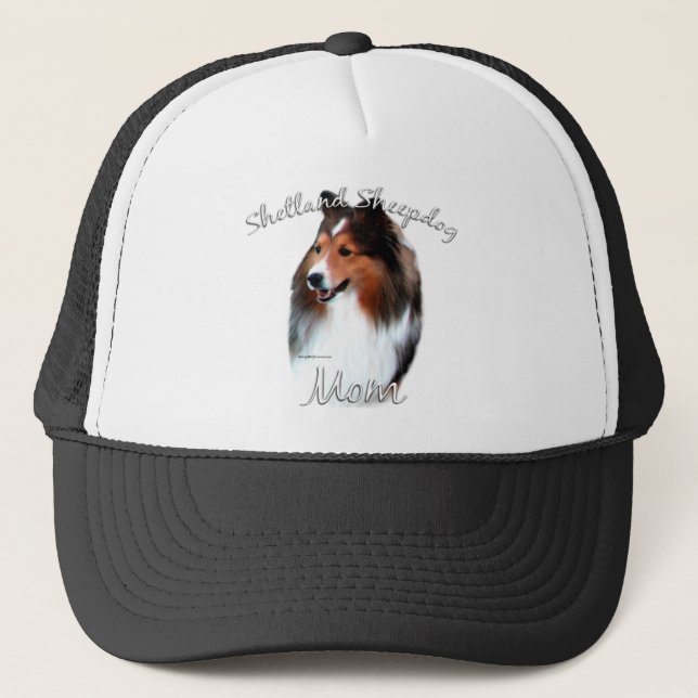 Shetland Sheepdog (sable) Mamma 2 Truckerkeps (Framsida)