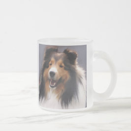 Shetland Sheepdog Sheltie Art Gifts Frostad Glasmugg