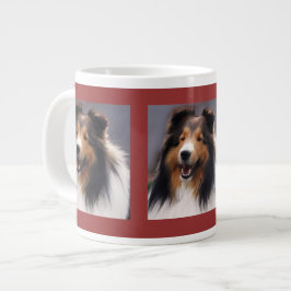 Shetland Sheepdog Sheltie Art Gifts Jumbo Mugg