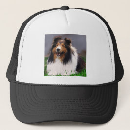 Shetland Sheepdog Sheltie Art Gifts Truckerkeps
