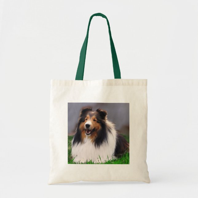 Shetland Sheepdog Sheltie Art Gifts Tygkasse (Framsidan)