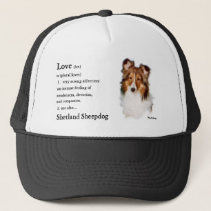 Shetland Sheepdog Sheltie Gift Truckerkeps