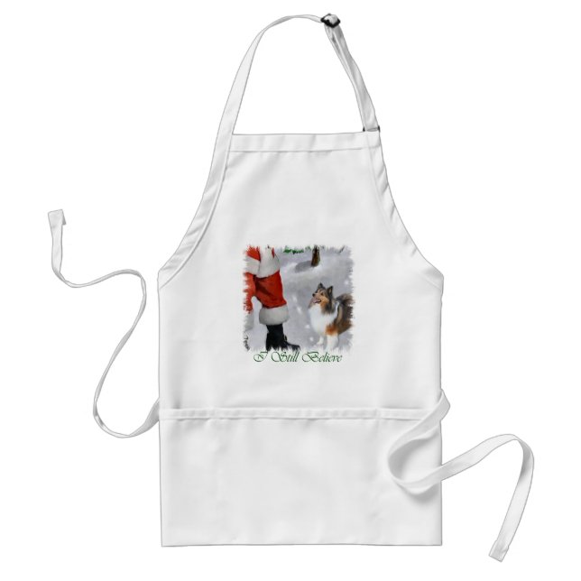 Shetland Sheepdog Sheltie julklappar Förkläde (Framsidan)