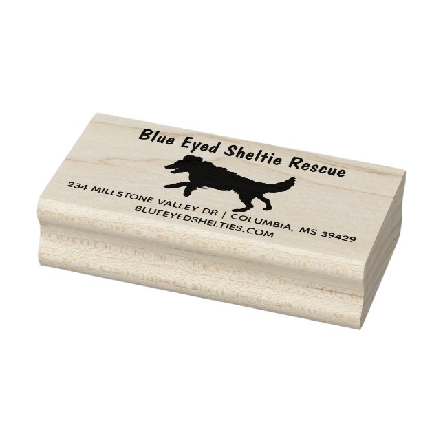 Shetland Sheepdog Sheltie Self-inking Frimärke Stämpel (Stämpel)