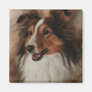 Shetland Sheepdog Sheltie smiling Magnet