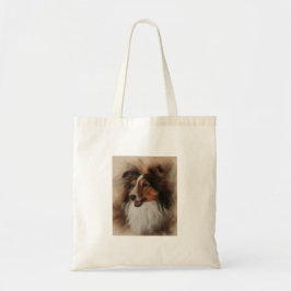 Shetland Sheepdog Sheltie smiling Tygkasse