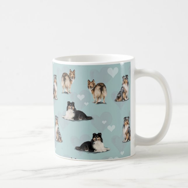 Shetland Sheepdog Shelties Kaffemugg (Höger)